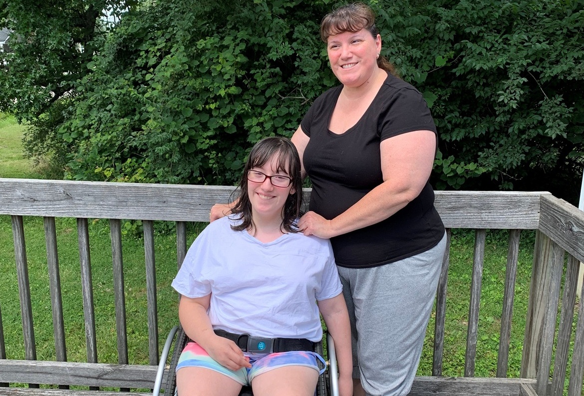CMH Patient in Wheelchair with Mother